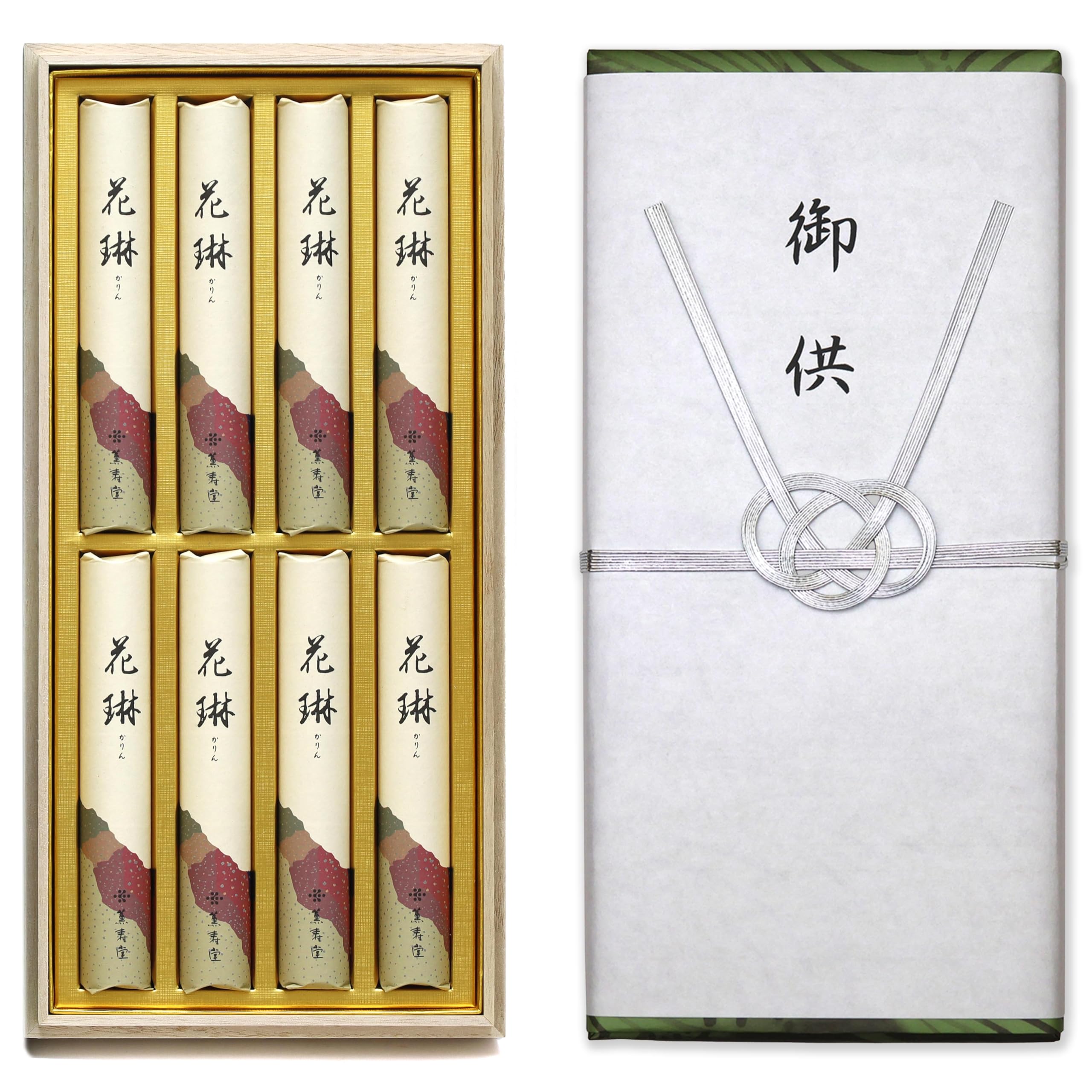 

Хацубон подношение благовоний сандаловое дерево подношение с внешним 49-м 1-й сделано с малым дымом [Карин 8-ми предметная упаковка] соболезнования, день, годовщина,