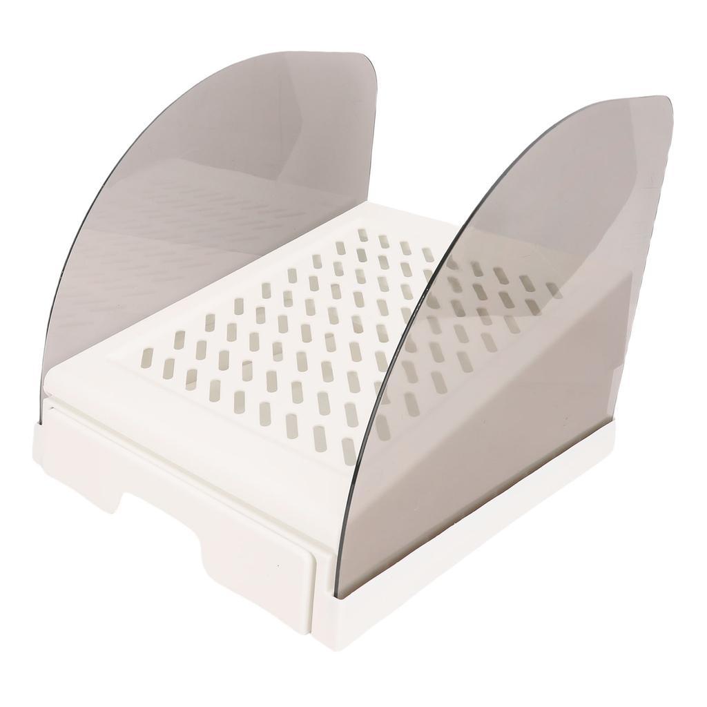 Cat Litter Ramp with Drawer Baffles   Height Elevated Litter Box Step Stool Anti Tracking Easy To Clean