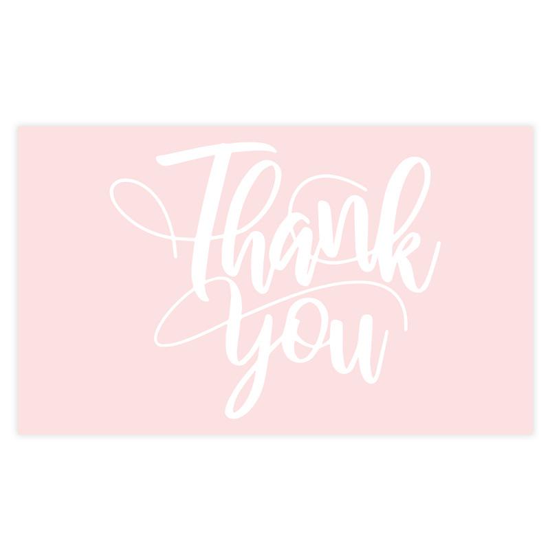 Pink Thank You Gift Card Tags for Packaging Decoration