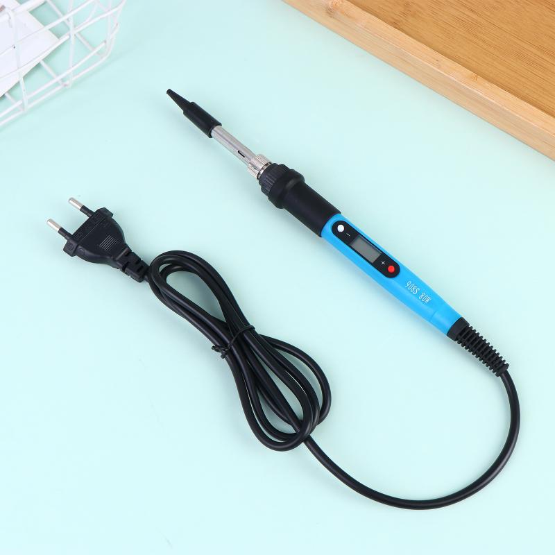 80W Digital Electric Soldering Iron Set Kit 220V 110V Temperature Adjustable LCD Display Solder Welding Iron Tool Tips