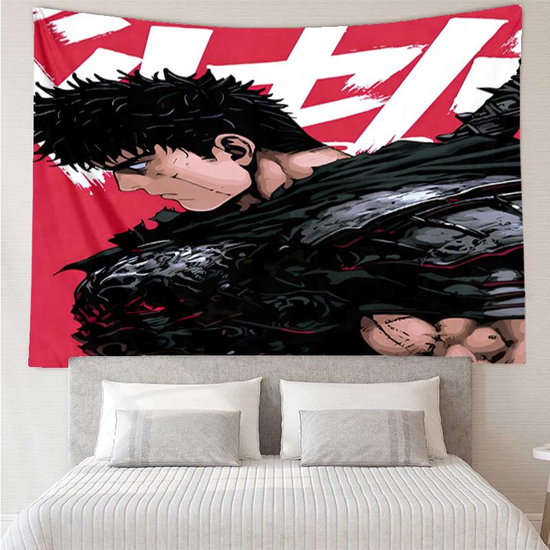 Dark Warrior Rising Tapestry, Unique Design Tapestry, Wall Decor for Bedroom,Livingroom, Playroom,Heartwarming Fan Holiday Gifts