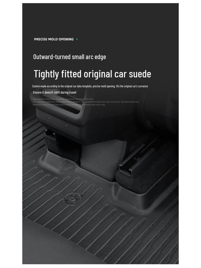 Tesla Model Y/6-Seater TPE Full Coverage Car Floor Mats