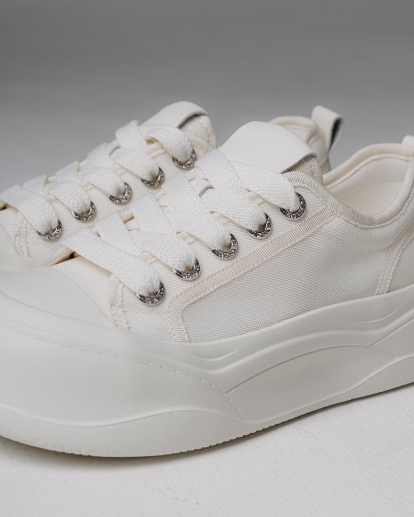 Кроссовки на платформе Suny Liana 2281 36 молочные текстиль