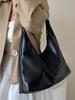 Soft Pu Leather Women's Shoulder Bags Solid Color Design Ladies Handbags Daily Commute Bag Female Tote Underarm Bag Large Purses