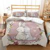 Bunny HD Bedding Set Teen King Bedding Set Children's Bed Down Duvet Cover Pillow Cover Bedding Set
