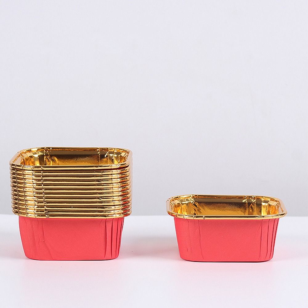 Air Fryer Reusable Muffin Cupcake Cups Aluminum Foil Tin Cup Pudding Cake Mold Dessert Cups