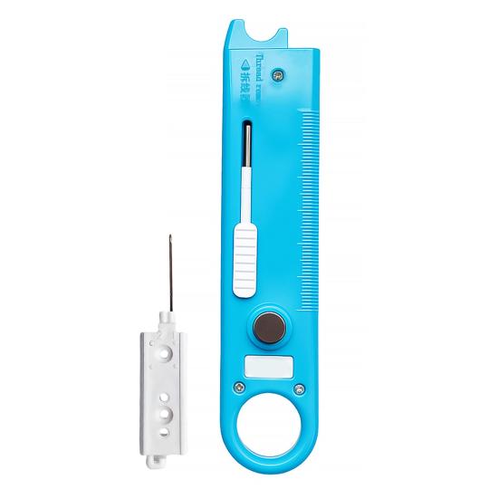 1/2Pcs 4-In-1 Sewing Threader Tool with Seam Remover, Magnifying Glass, Magnetic Seam Guide, Needle Threading Helper Tools, Sewing Accessory