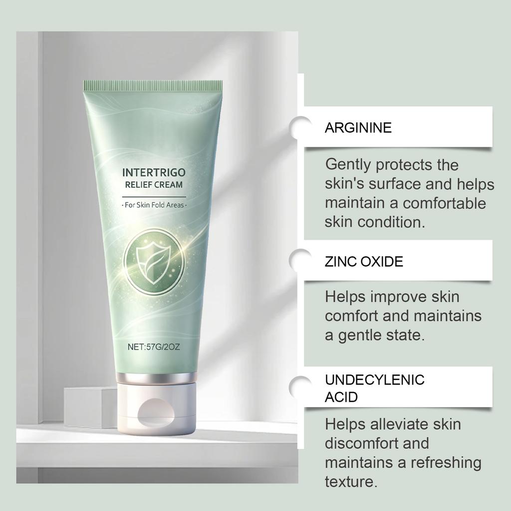 Hautfaltencreme 57g Beruhigende Nichtfettende Lotion Achselhöhlencreme für Damen Herren Reibungsreduzierung Feuchtigkeitsschutz Achselhöhle