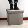 Home Comfort Plush Foldable Storage Box and Stool - Multi-functional, Sturdy, and Dirt-resistant
