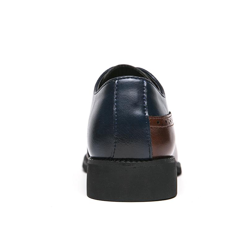 Men Derbys Wingtip Leather Brogue Tuxedo Shoes Office Men Business Casual Stylish Formal Wedding Dress Shoes Plus Size