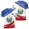 Camisetas Gráficas con la Bandera de El Salvador Para Hombre Ropa Camiseta Fútbol Tendencia de Moda Verano Holgadas Deportivas Cuello Redondo Camisetas Unisex Tops
