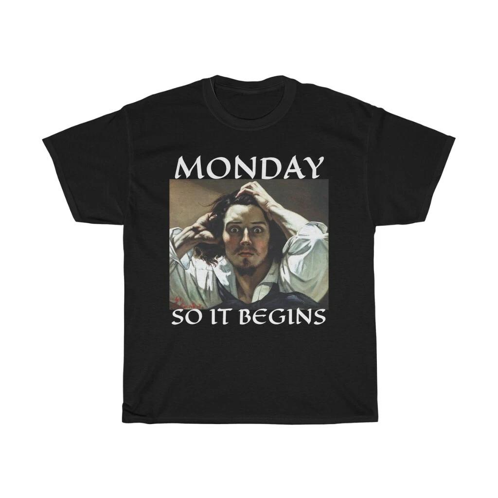 Monday So It Begins, Unisex Heavy Cotton Tee, Gustave Courbet 3XL