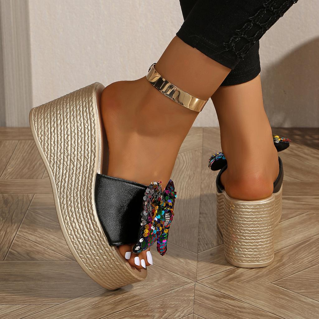 Women Slippers Summer Beach Platform Shoes Women Casual Wedges Sandals High Heels Slippers Slides Women Zapatos De Mujer