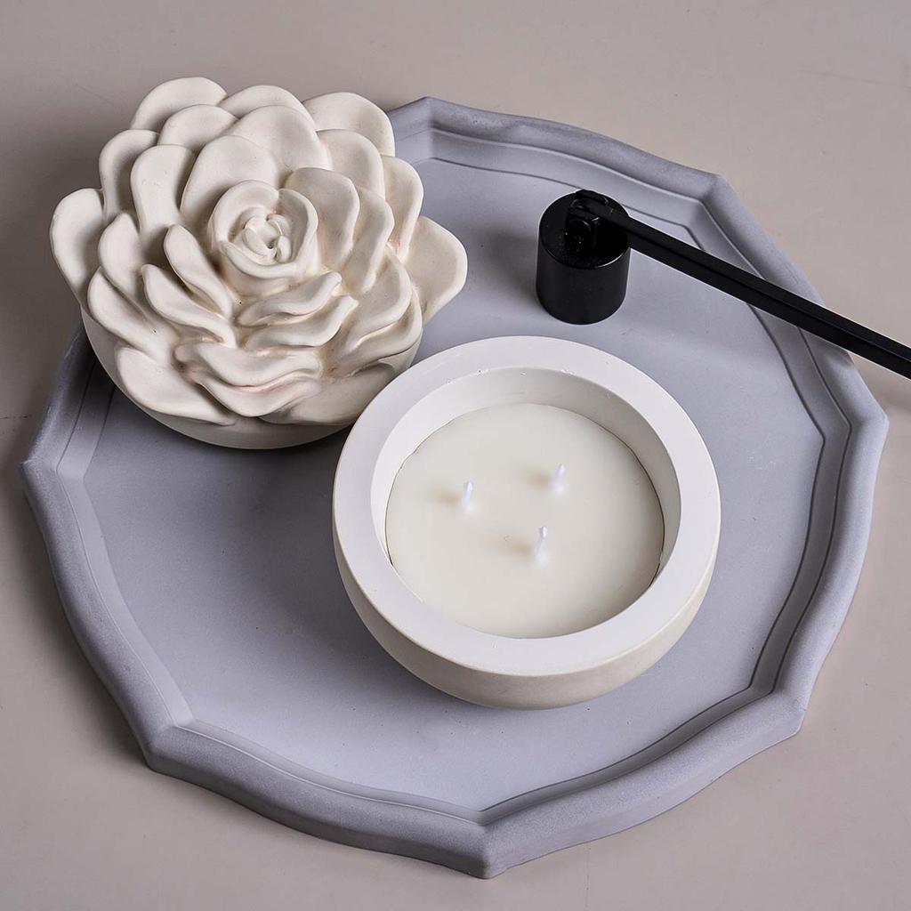 Large Octagonal Storage Tray Silicone Mold DIY Jewelry Display Plate Crafts Making Plaster Resin Coaster Casting Molds Home Deco