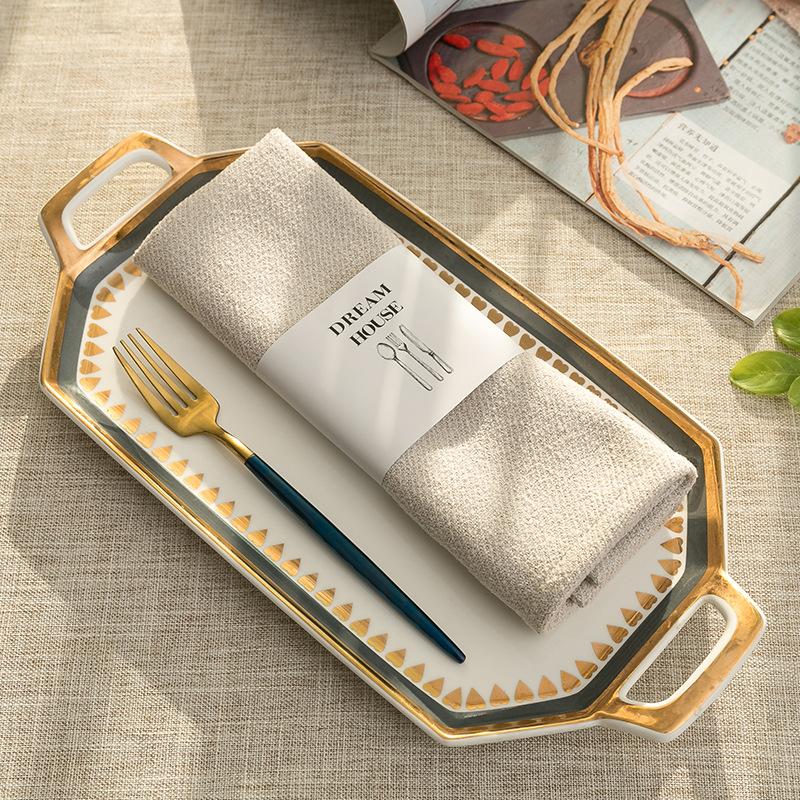 

3pcs/set Western Food Placemats Household Table Mats Model Room Table Towel Linen Table Mat Plate Mat Bowl Mat Placemats Table 30x45cm