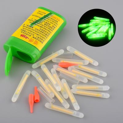 15pcs/Lot Mini 4.5x36mm Fishing Fish Fluorescent Lightstick Light Night Float Rod Lights Dark