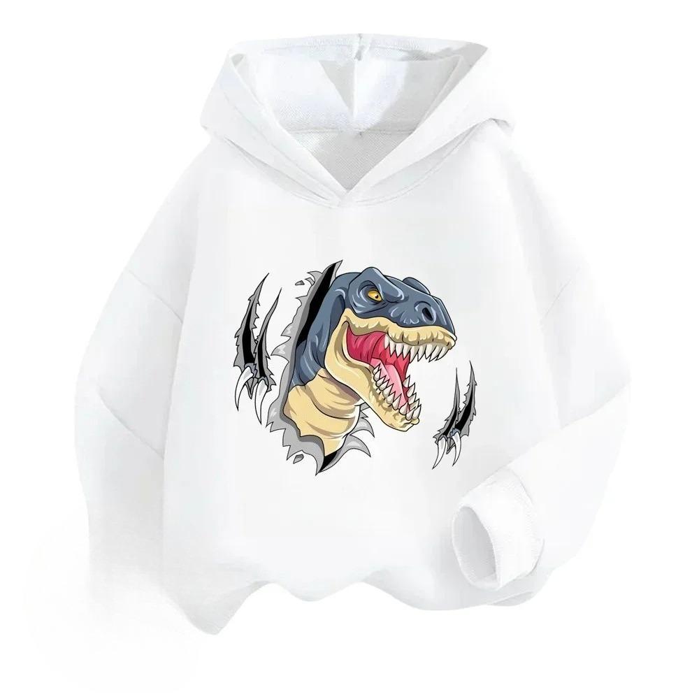 Jurassic World Cartoon Printed Children's Hoodie Autumn/Winter New Girl's Top Comfortable and Warm Hoodie