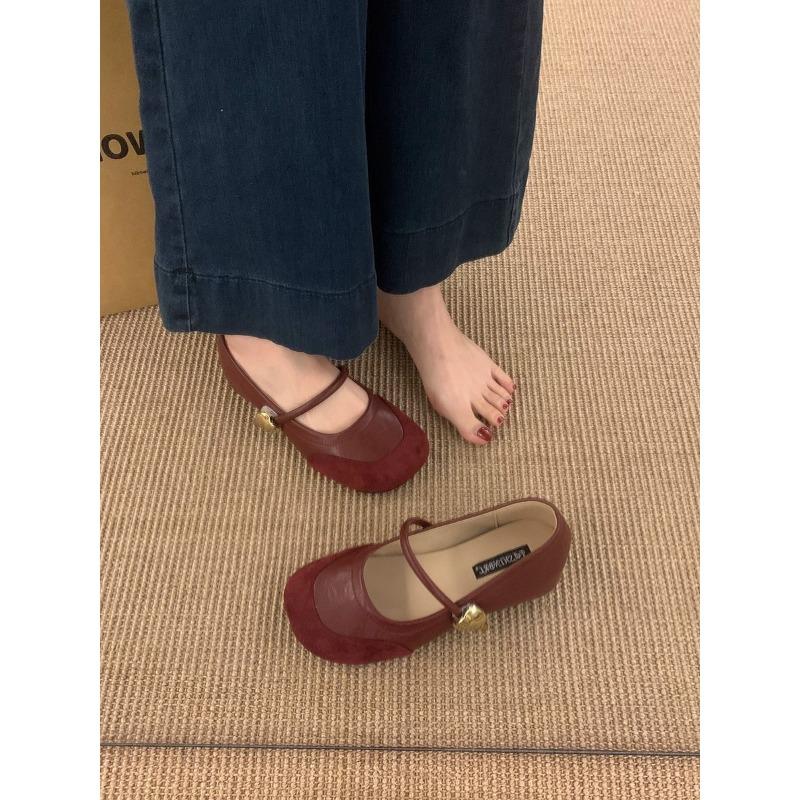 Spring and Autumn New Silver Inner Height Increase Mary Jane Shoes Round Head Light Mouth Word with Commuting Single Shoes Women's Shoes