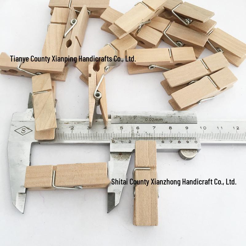 Clipsuri mici din lemn natural pentru depozitare și fotografii (2.5~7.3cm)