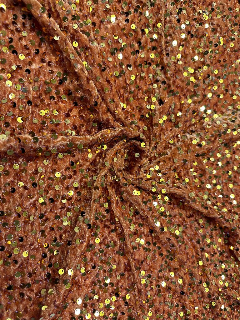 African Velvet Lace Fabric 5 Yards Nigerian Sequins Lace Fabric for Sewing Wedding Luxury Dress French Sequins Material Women
