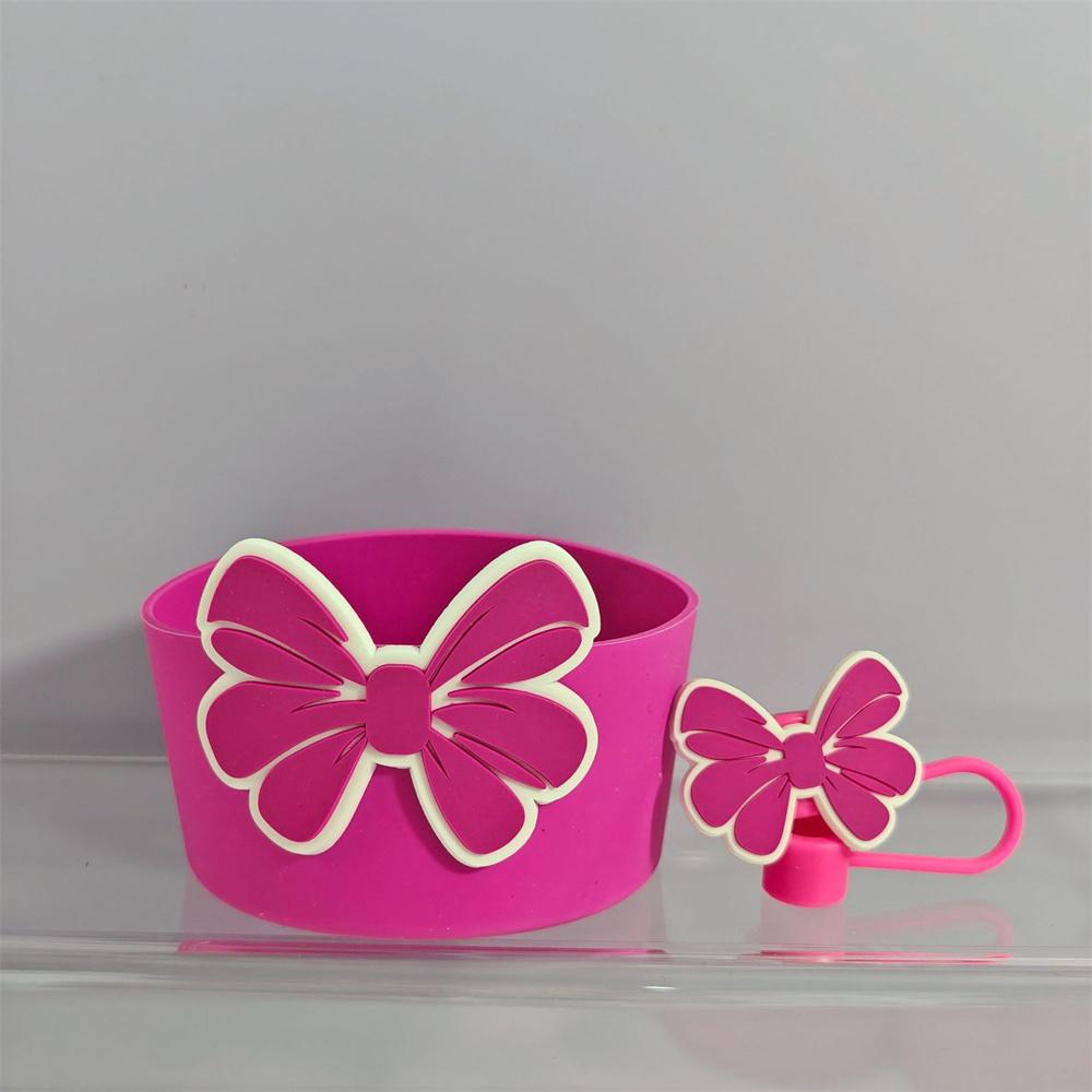 

Милый силиконовый чехол-бобина с бантом для чашки Stanley 30/40 OZ, защитный чехол, чехлы для соломинок, колпачок для чашки Stanley