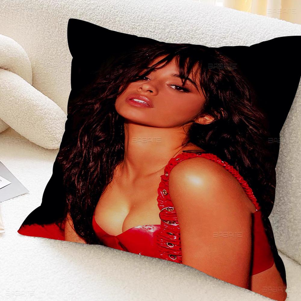 Singer C-camila C-cabello Cushion Cover Pillowcase Upholstery Sofa Throw Pillow Home Decor Pillowcas
