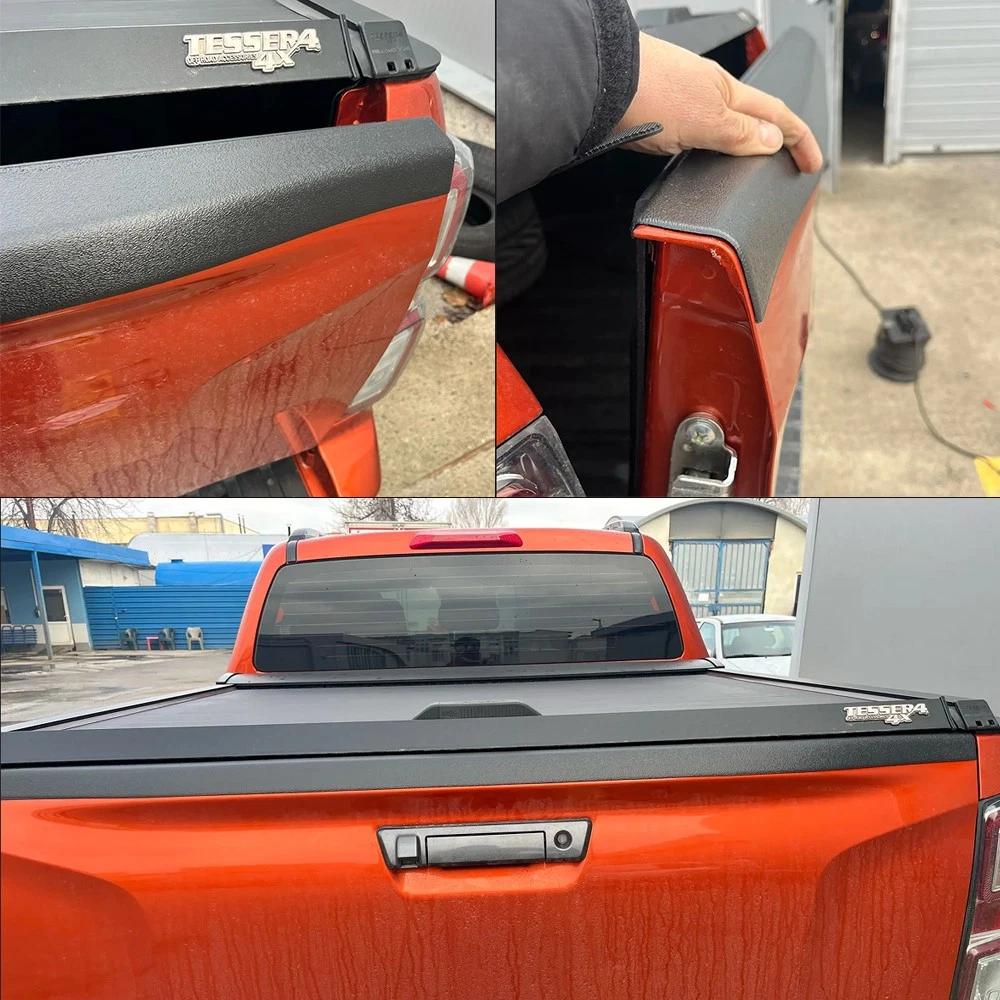 For Isuzu D-max 2025 2025 2025 1PCS Rear Tailgate Protector Guard Rail Cap Cover Black Styling Mouldings 4X4 Car Accessories