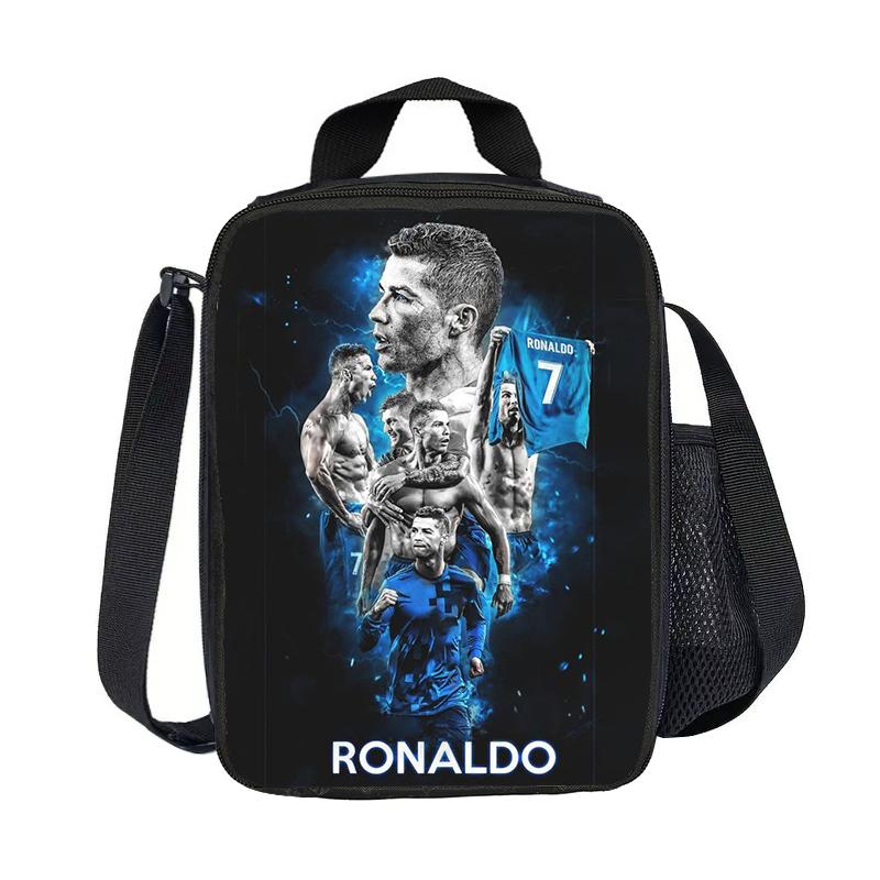 Sport Lunchbox Lekdichte Draagtas Lunchbox Ronaldo Voedselbewaarzakken Thermische Tas CR Voetbalster Geïsoleerde Lunchtassen