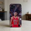 basketball michael J-jordan     Phone Case For iPhone 17,16,15,14,13,12,11 Plus,Pro Max,SE4Soft Silicone Black Cover