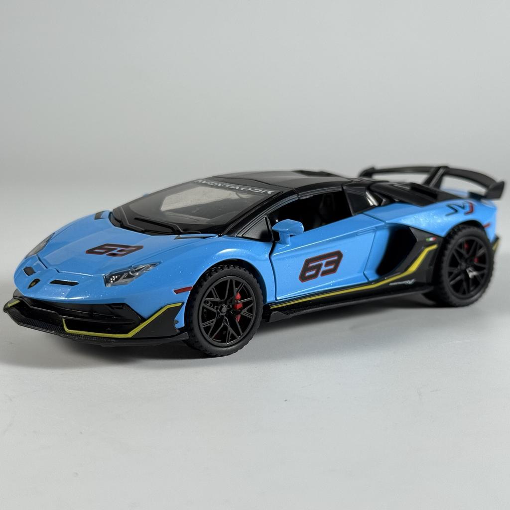 1:32 Aventador SVJ 63 Removable Version Super Sports Car Alloy Diecast Model Car Home Trendy Toys Ornaments Christmas Gifts Kids