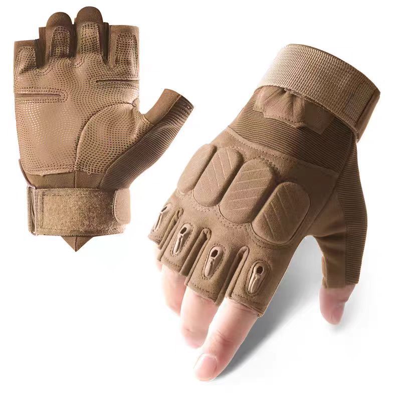 Military Tactical Full-Finger Gloves, Men Anti-Slip Wear-Resistant Climbing Training Fitness Gloves