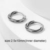 1 Paar Mehrstil Nicht verblassende Kleine Runde Creolen Für Männer Frauen Edelstahl Gotisch Retro Ohrring Ohrbügel Schmuck