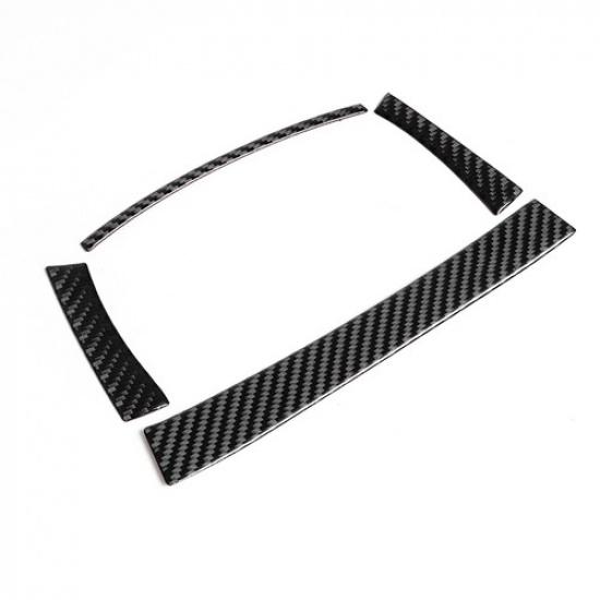 Carbon Fiber Storage Box Frame Cover Trim 4Pcs For Dodge Charger 2011-2014