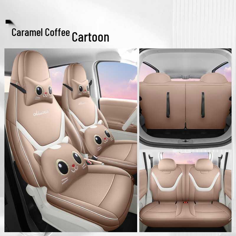 Fifth Gen Wuling Hongguang Mini: 26 Cartoon Leather Car Seat Covers