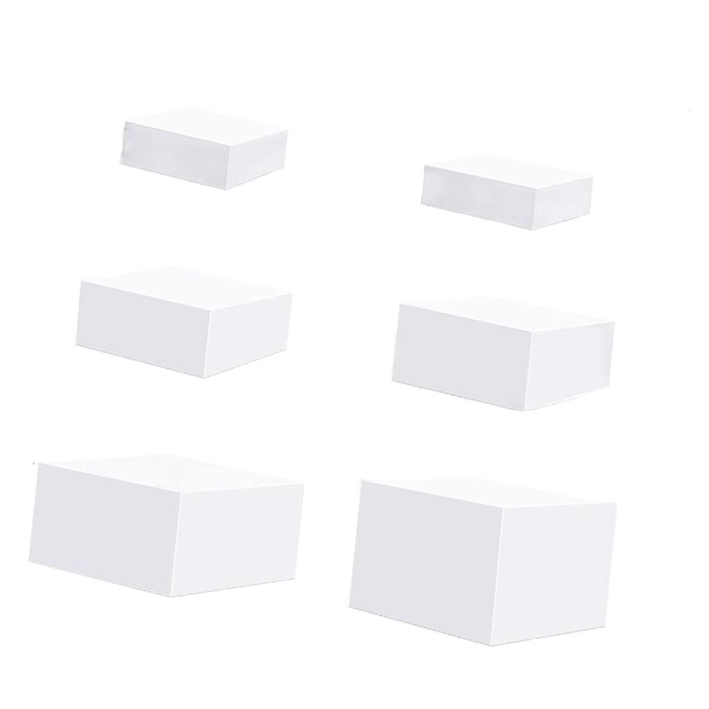 6 Acrylic Cube Display Box Riser for Food And Collectibles