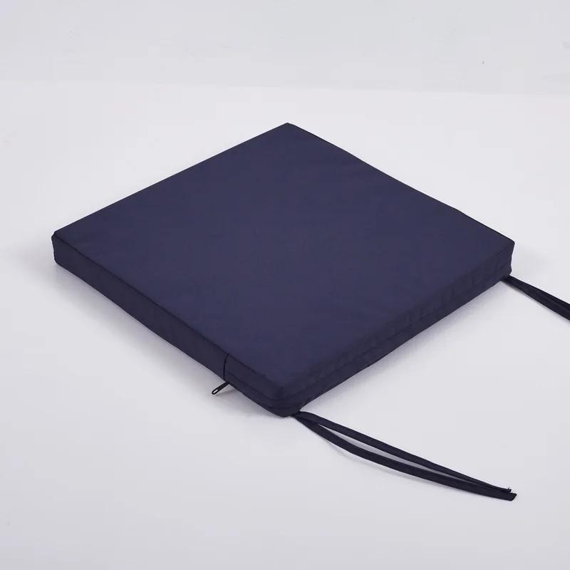 

1PC Outdoor Striped Waterproof Sunproof Square Cushion Polyester Fabric Non-Slip Durable Removable Washable For Patio Chair Sofa 35x35x5cm