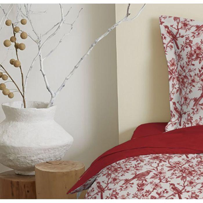 Reversible Duvet Set for Bed 90 X 190 Cm Bérengère Red