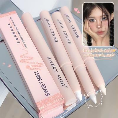 New Eye Shadow Lying Silkworm Highlighter Pen Korean Eyes Makeup Matte White Pearl High-gloss Brightening Glitter Eyeshadow Stick