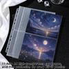 10pcs Single Side Binder Card Sleeves Pages 11 Holes Card Storage Sheets  4/6/7 Inch Postcards