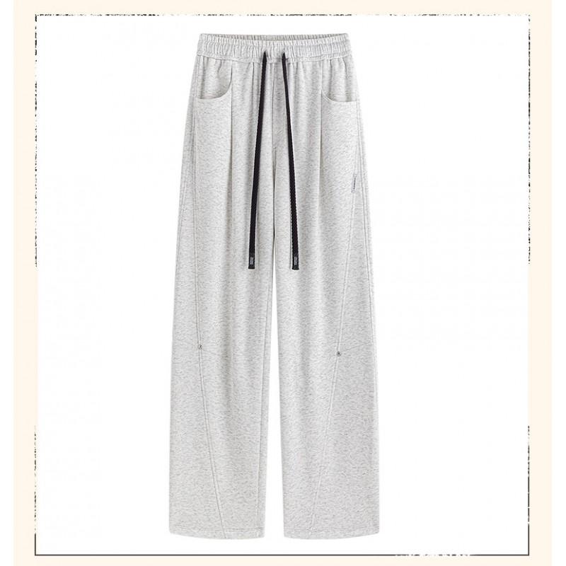 Mens Loose Straight Leg Sweatpants Fashion Embroidered Casual Sports Pants Size