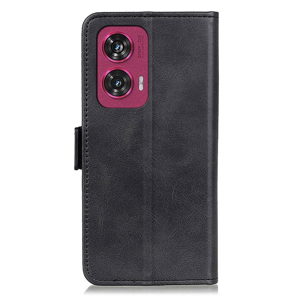 For Motorola Edge 50 Fusion 5G Wallet Case Side Magnetic Clasp Leather Phone Cover