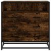 Smoke Oak Drawer Cabinet 70 X 41 X 70 Cm Engineered Wood