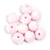 10Pcs Acrylic M Bean Round Beads Candy Color Hand Painted Loose Bead for DIY Jewelry Beaded  Phone Bag Charm Accessories
