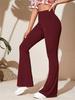 2023 Summer Women's Casual Knitted Flared High-Waist Yoga Pants