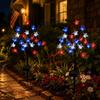 Solar Powered Star Branch Outdoor Stake Lights for Garden Yard Pathway Waterproof Decorative Landscape Lighting Set of 2