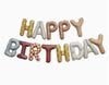 Fabric Happy Birthday Letter Balloons Set for Party Decorations