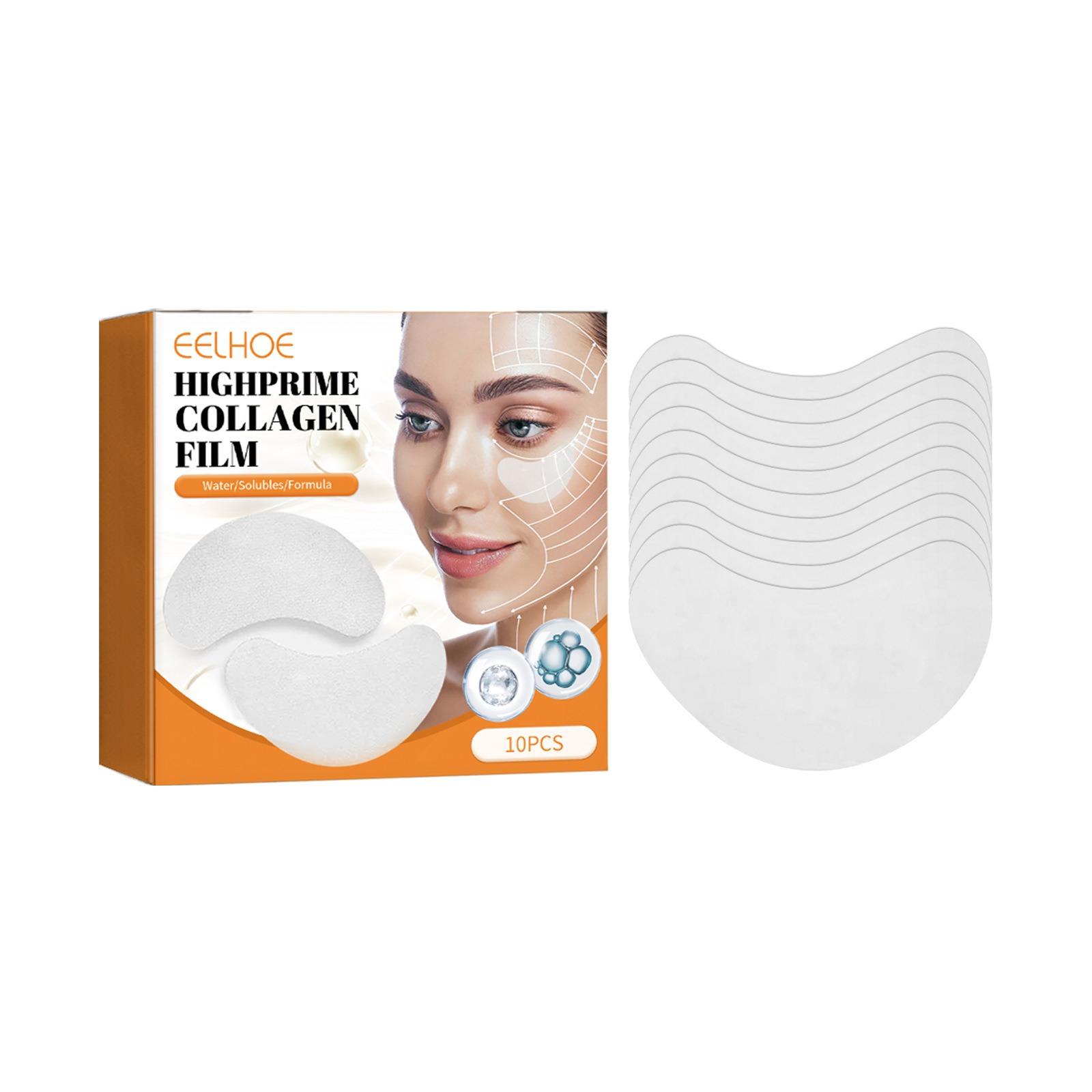 

EELHOE Collagen Water Soluble Eye Mask Remove Bags Dark Circles Anti Wrinkle Firming Patches Lifting Skin CarePatch 10/2pcs/Box