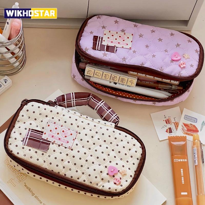Heart Shaped Handle Pencil Case Cute Ins Style Primary School Student Pencil Bag Pencil Box