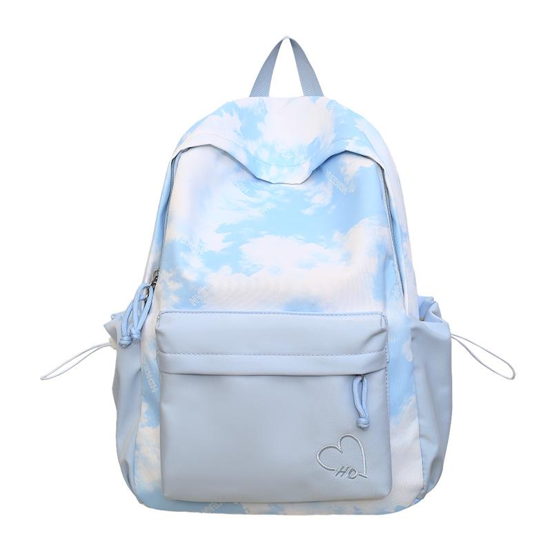 Tie-Dye-Druck Studenten-Schultasche Große Kapazität Damen-Rucksack