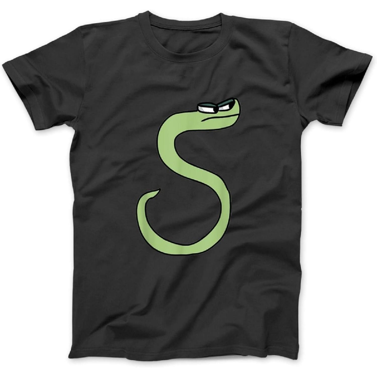 Green Snake Letter S Alphabet Lore T-Shirt Sweatshirt Hoodie Tanktop for Men Women Kids S